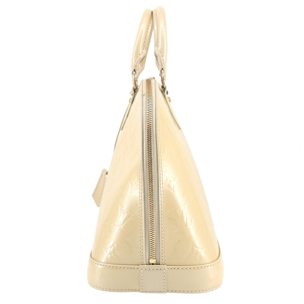 Louis Vuitto Alma PM Monogram Vernis Leather Handbag