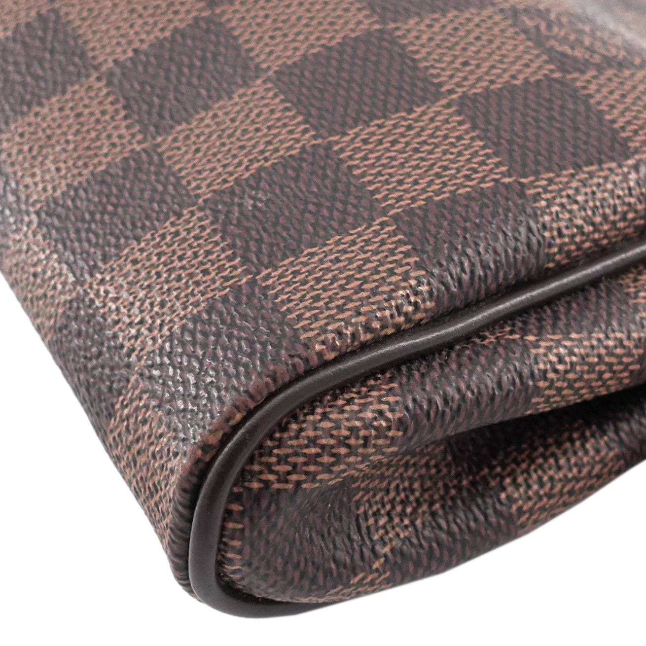 Louis Vuitto Eva Damier Ebene Canvas Crossbody Bag
