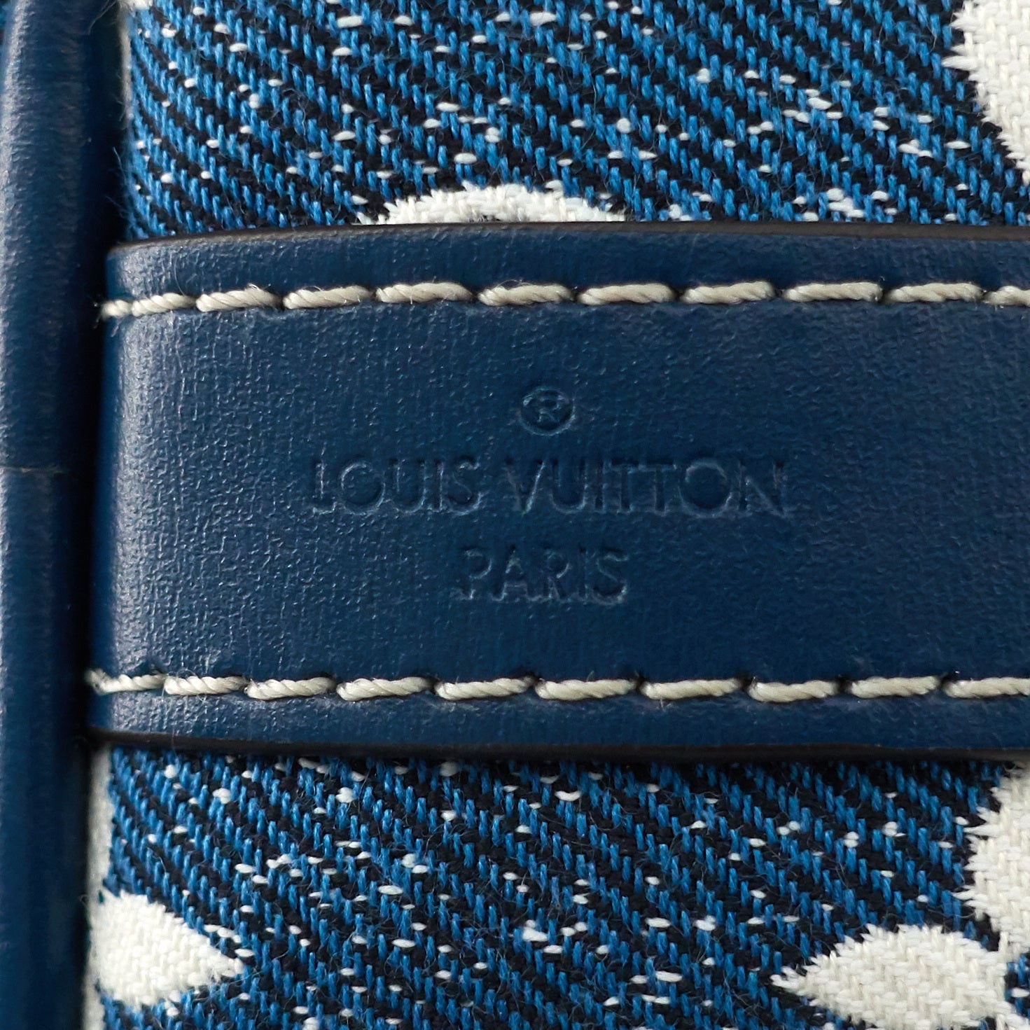 Louis Vuitto Speedy 25 BandouliÃ¨re Monogram Jacquard Denim Bag