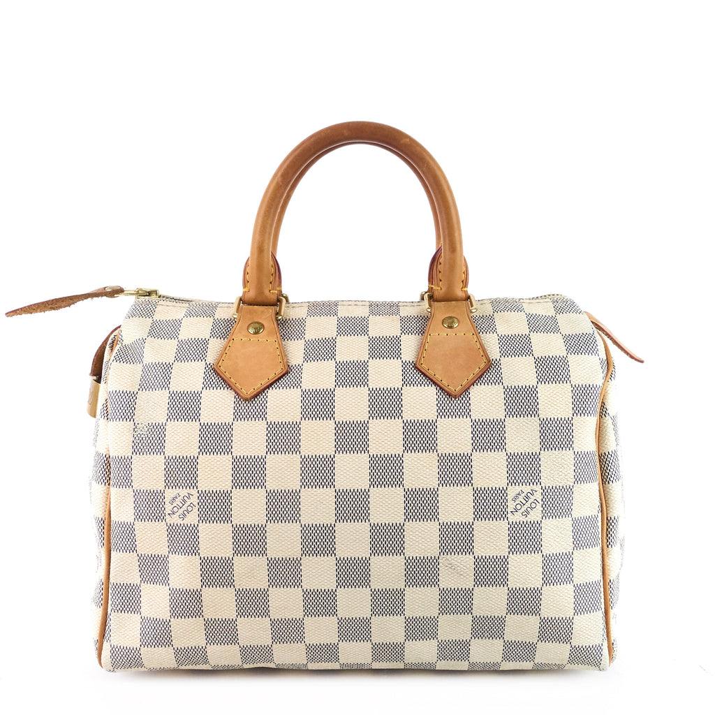 Louis Vuitto Speedy 25 Damier Azur Canvas Bag