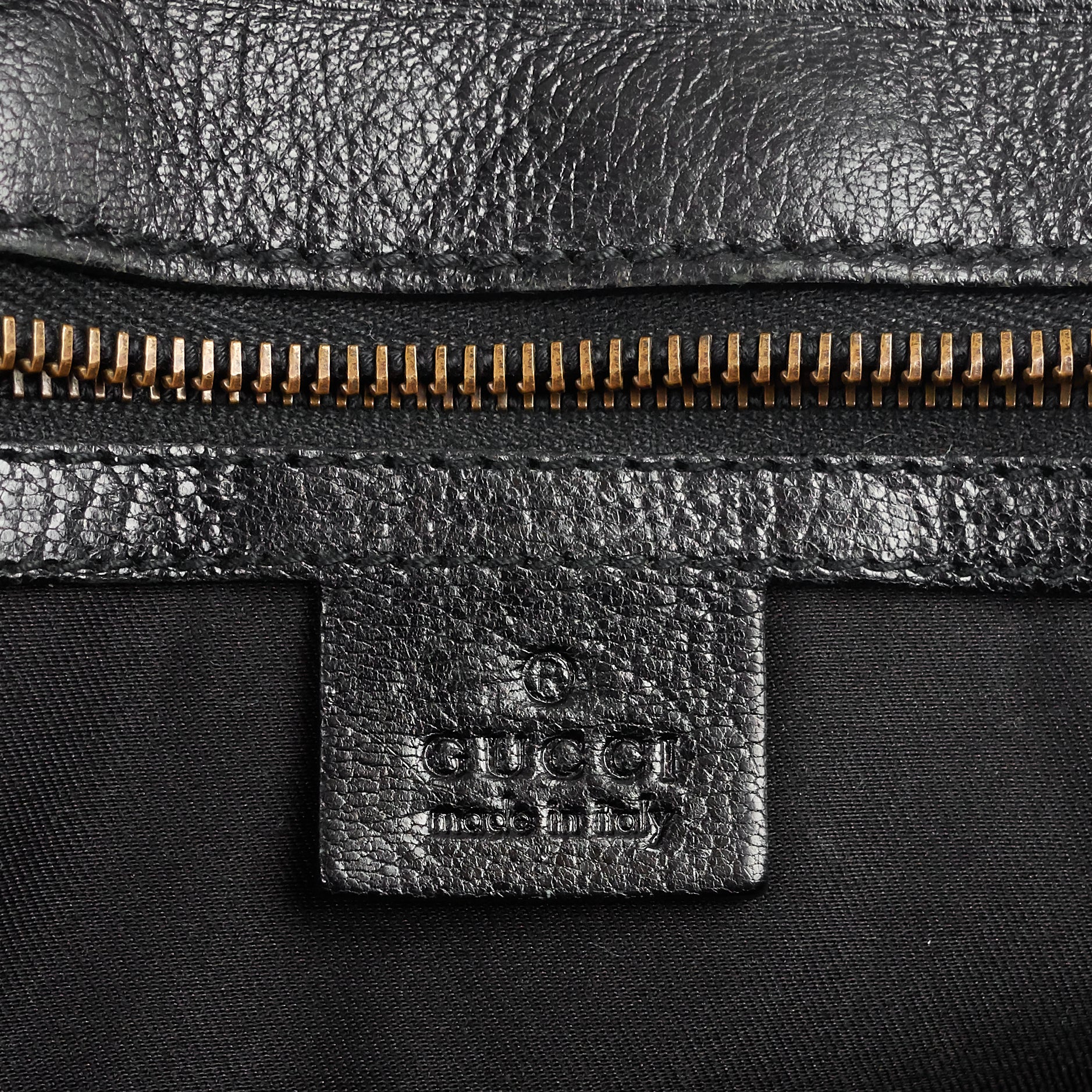 Blondie Leather Monogram Logo Handbag