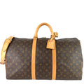 Louis Vuitto Keepall 50 BandouliÃ¨re Monogram Canvas Bag