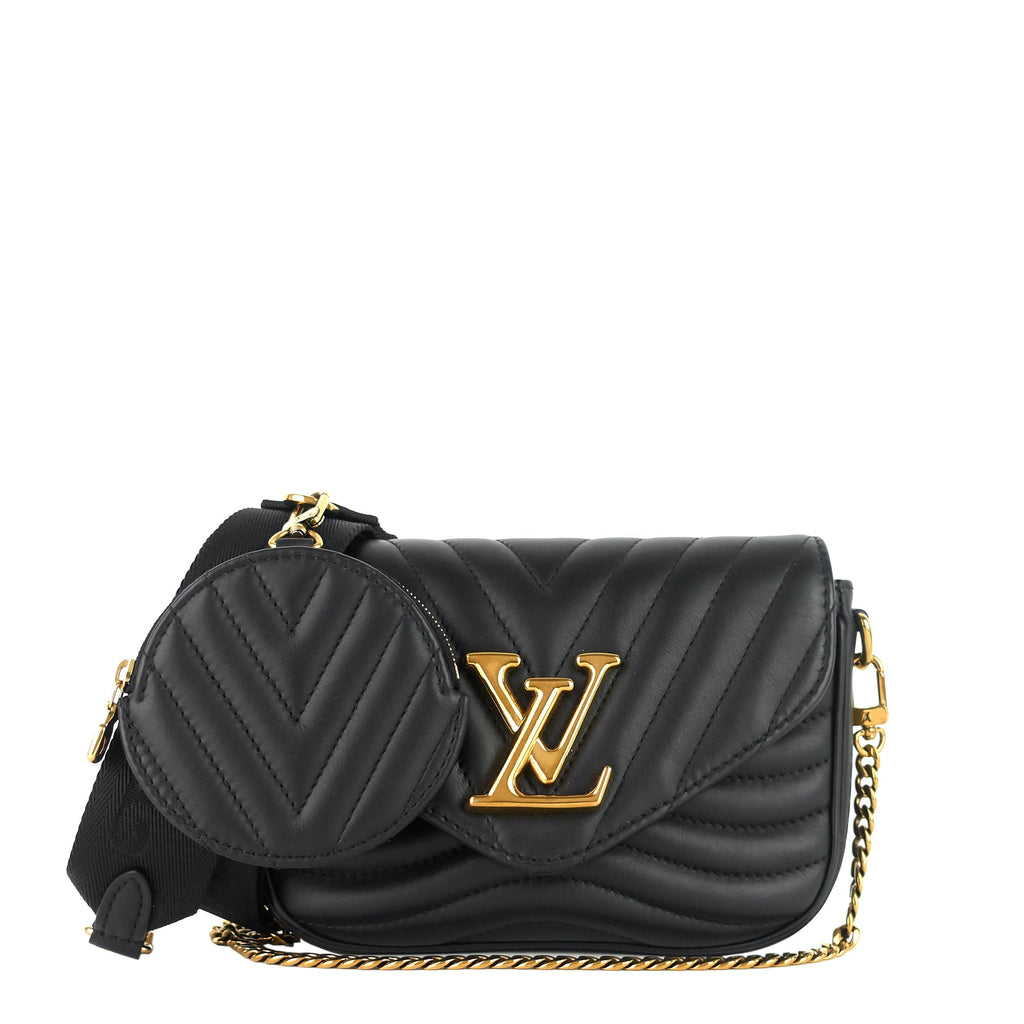 Louis Vuitto New Wave Multi-Pochette Cowhide Leather Bag
