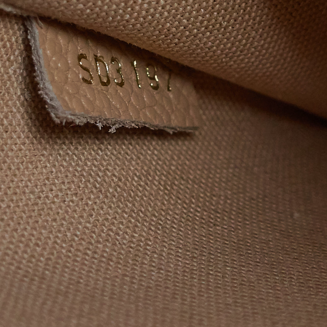 Louis Vuitto Pochette FÃ©licie Monogram Empreinte Leather Chain Wallet Bag