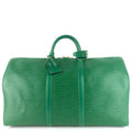 Louis Vuitto Keepall 50 Green Epi Leather Bag
