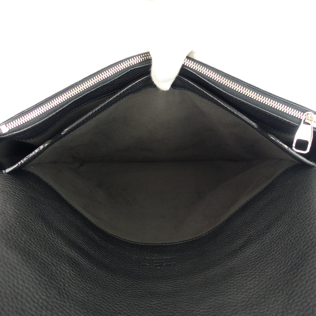 Louis Vuitto Serviette Dorian Taurillon Leather Briefcase Bag