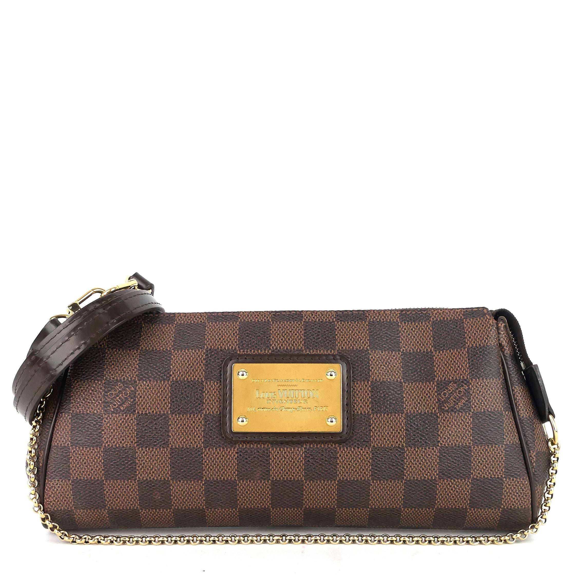 Louis Vuitto Eva Damier Ebene Canvas Bag