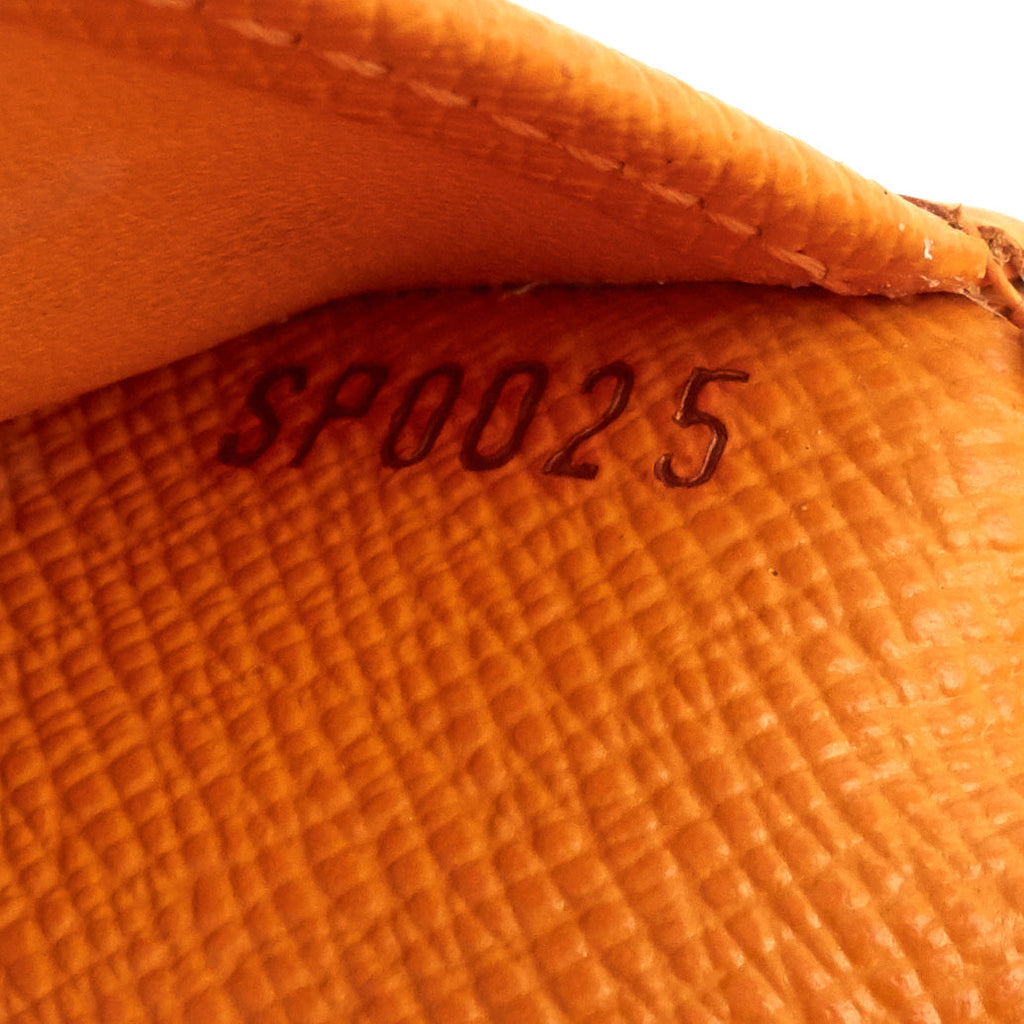 Louis Vuitto Orange Epi Leather Card Holder