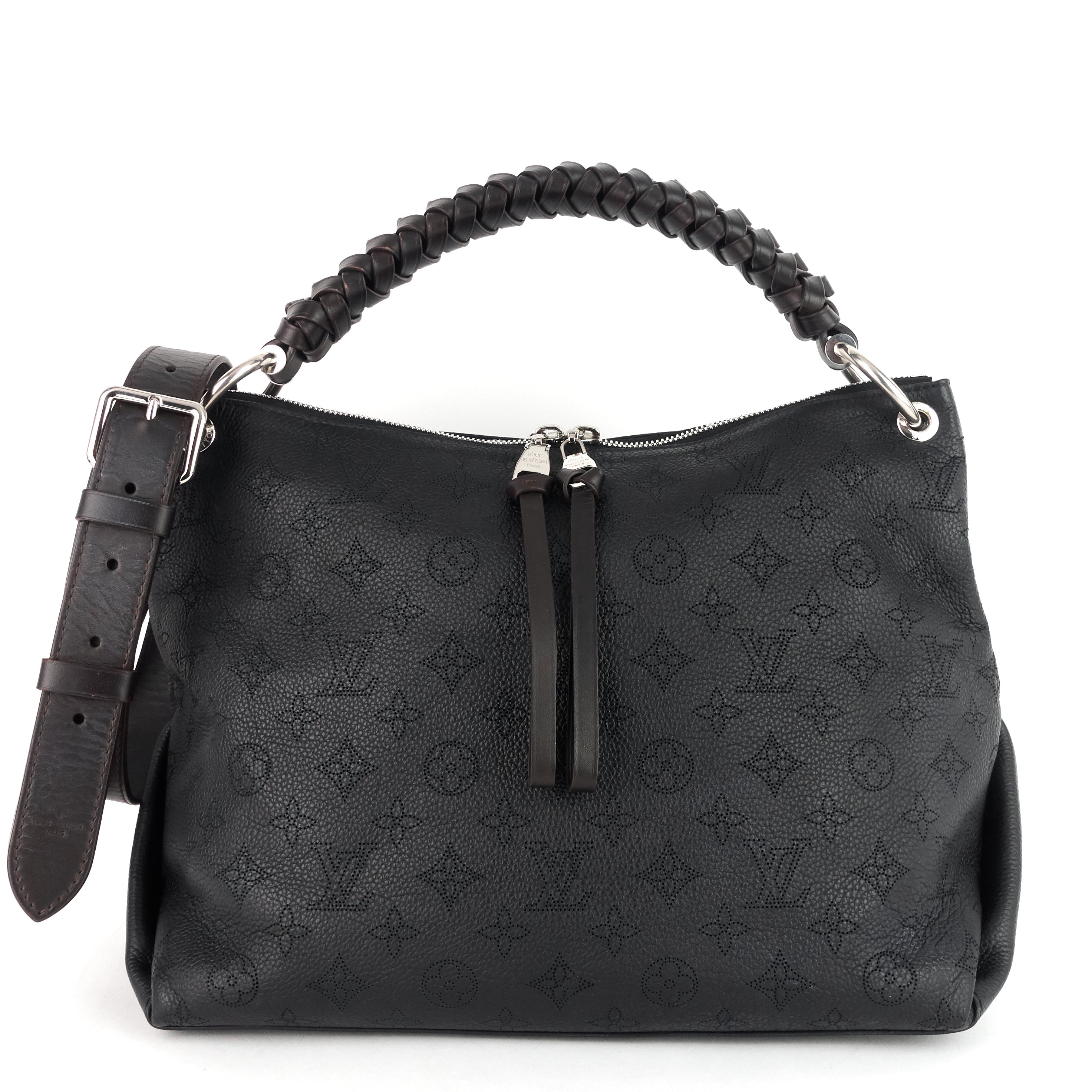 Louis Vuitto Beaubourg MM Mahina Leather Hobo Bag
