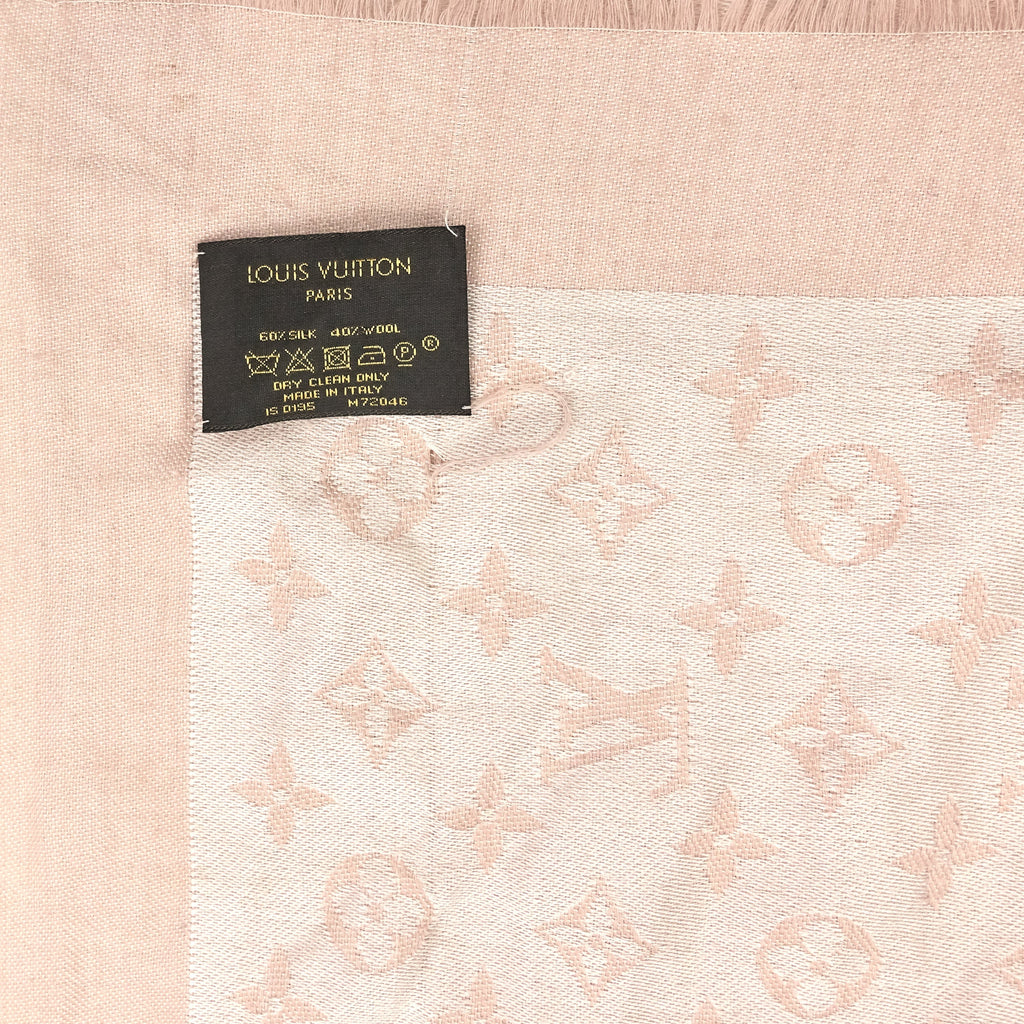 Louis Vuitto Monogram Denim Rose Shawl