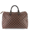Louis Vuitto Speedy 35 Damier Ebene Canvas Bag