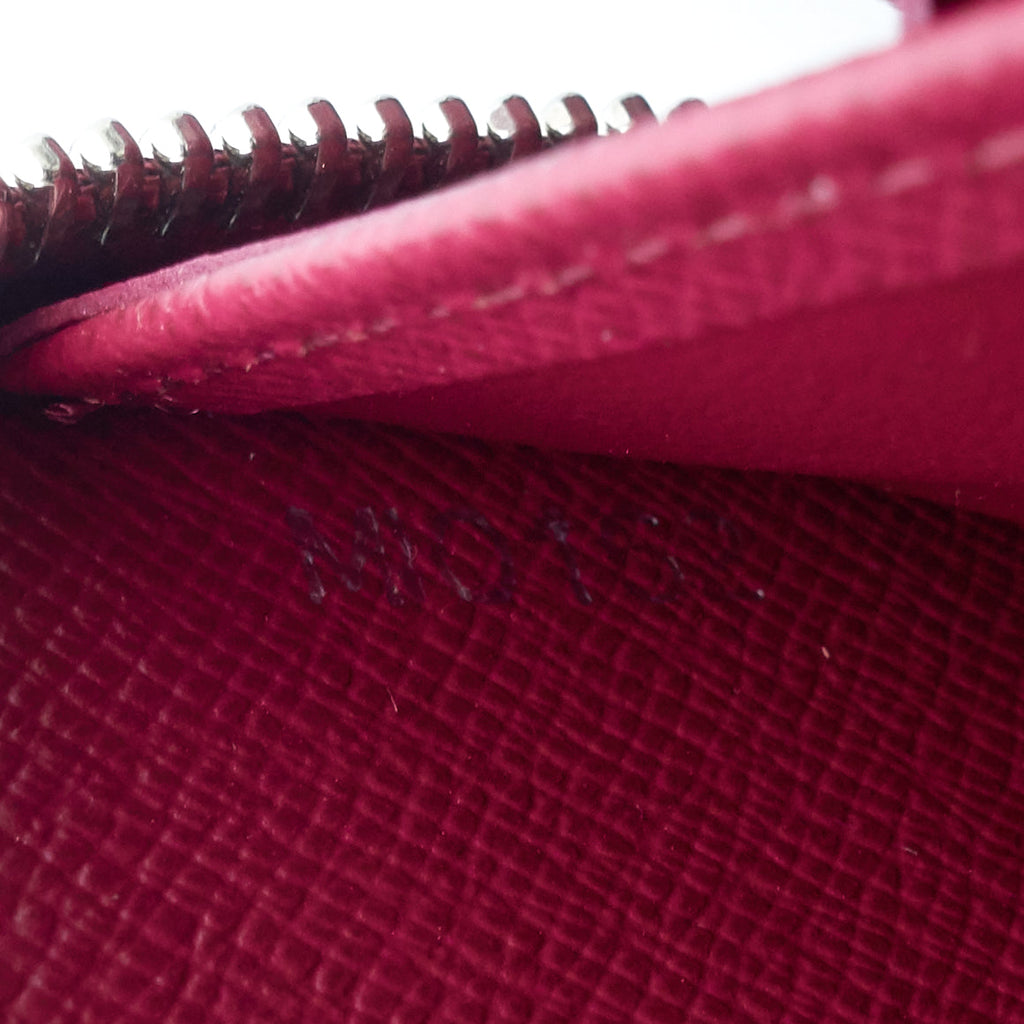Louis Vuitto Zippy Wallet Fuchsia Epi Leather Wallet