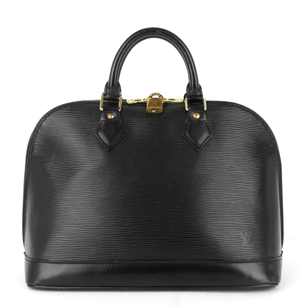 Louis Vuitto Alma Black Epi Leather Bag