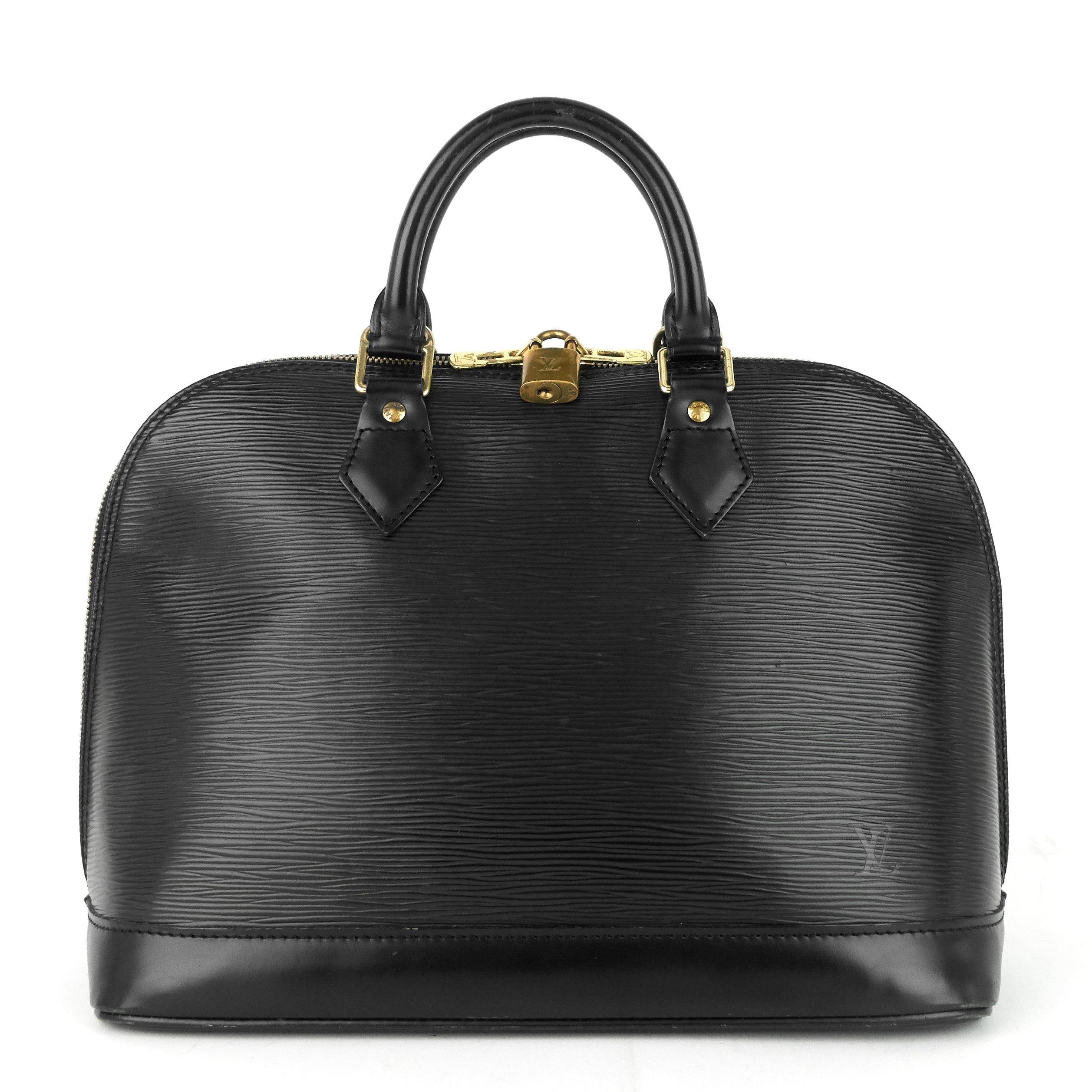 Louis Vuitto Alma Black Epi Leather Bag
