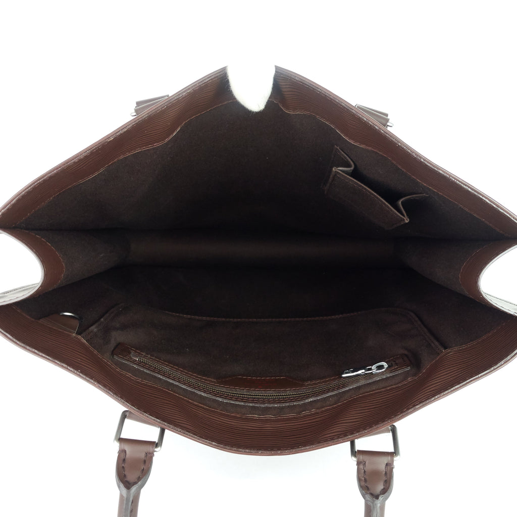 Louis Vuitto Sac Plat GM Brown Epi Leather Bag