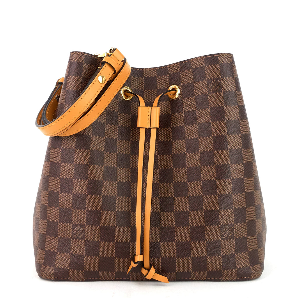 Louis Vuitto NÃ©oNoÃ© Saffron Damier Ebene Canvas Bag