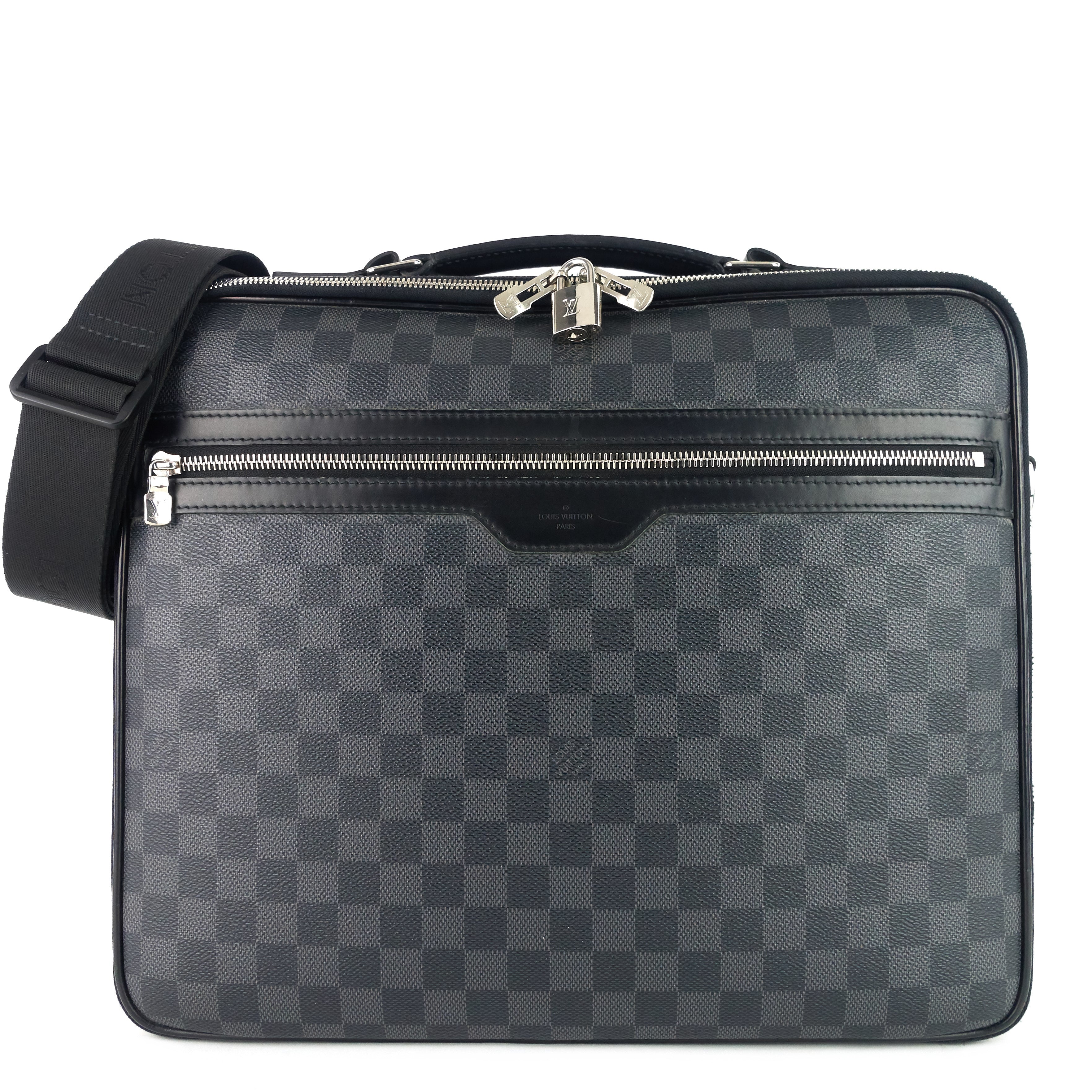 Louis Vuitto Steeve Damier Graphite Canvas Briefcase Bag