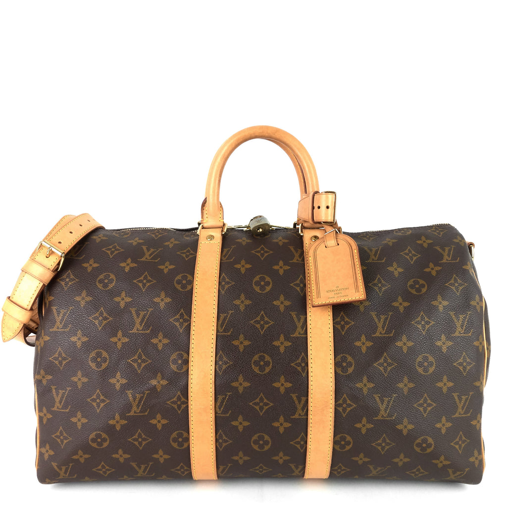 Louis Vuitto Keepall 45 Bandouliere Monogram Canvas Bag