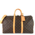 Louis Vuitto Keepall 45 Bandouliere Monogram Canvas Bag