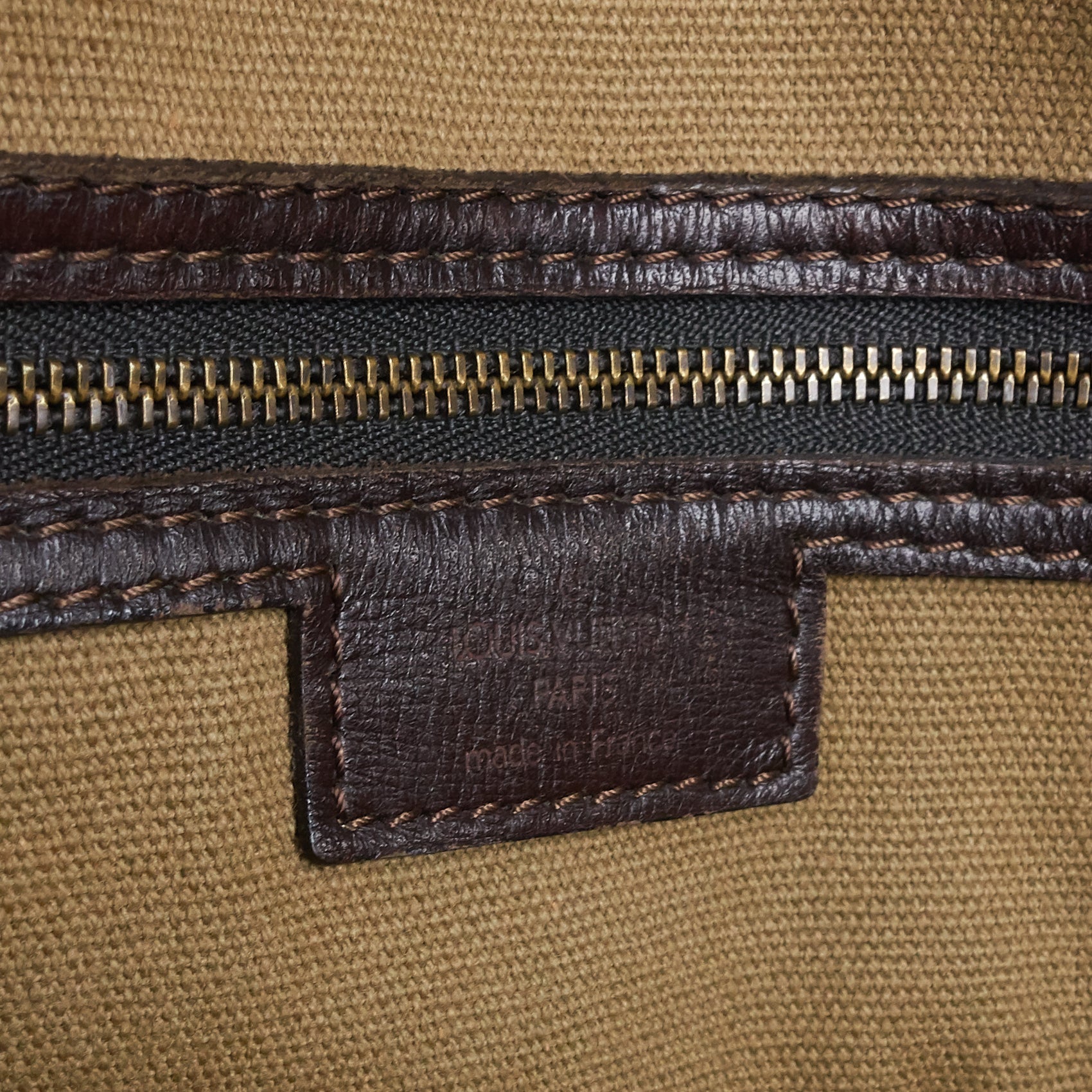 Louis Vuitto Utah Huron Leather Work Bag