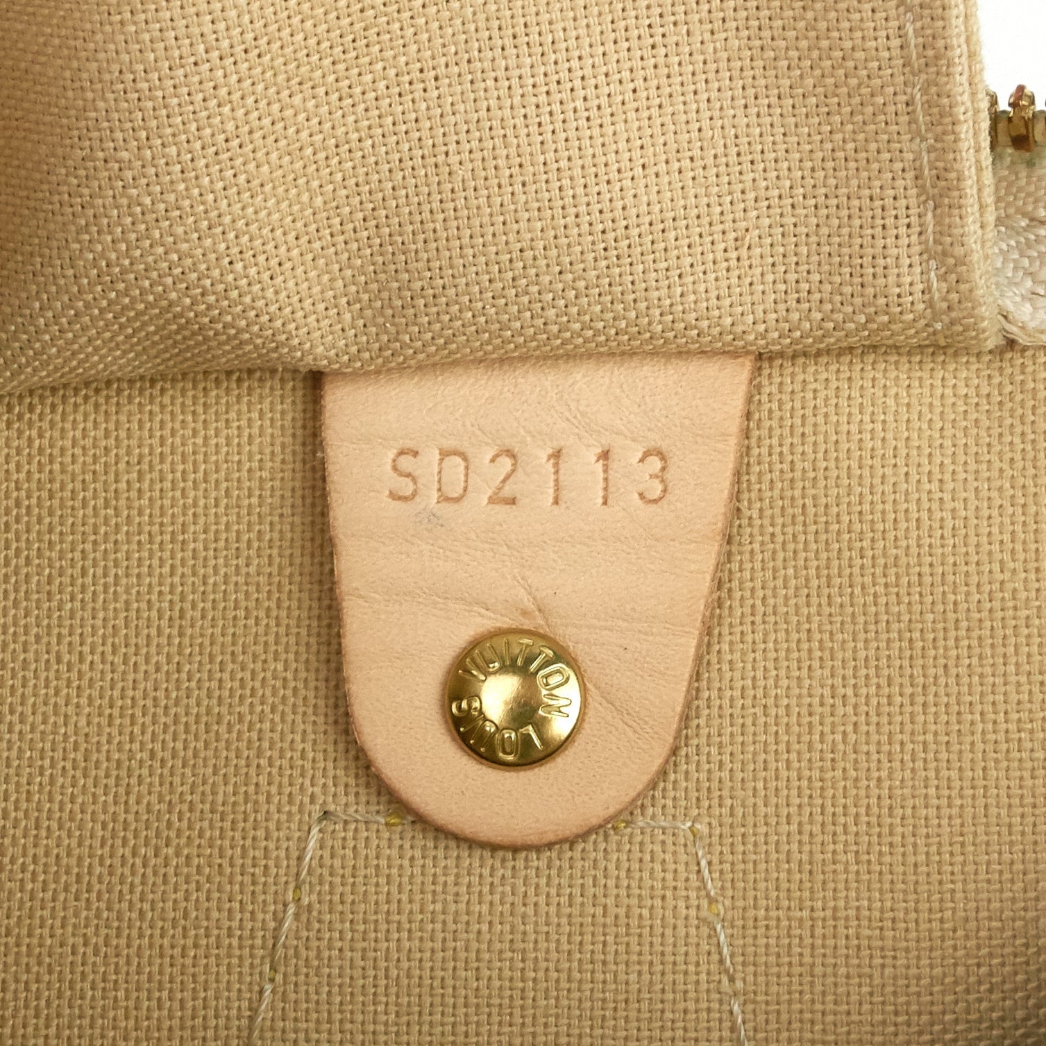 Louis Vuitto Speedy 30 Bandouliere Damier Azur Canvas Bag