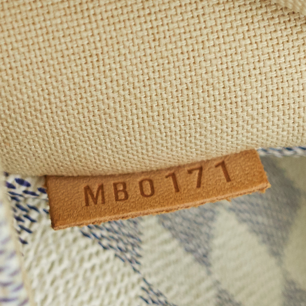 Louis Vuitto Totally MM Damier Azur Canvas Bag