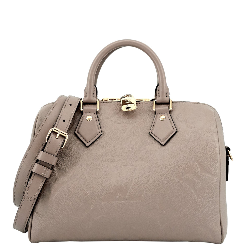 Louis Vuitto Speedy BandouliÃ¨re 25 Giant Empreinte Monogram Leather Bag