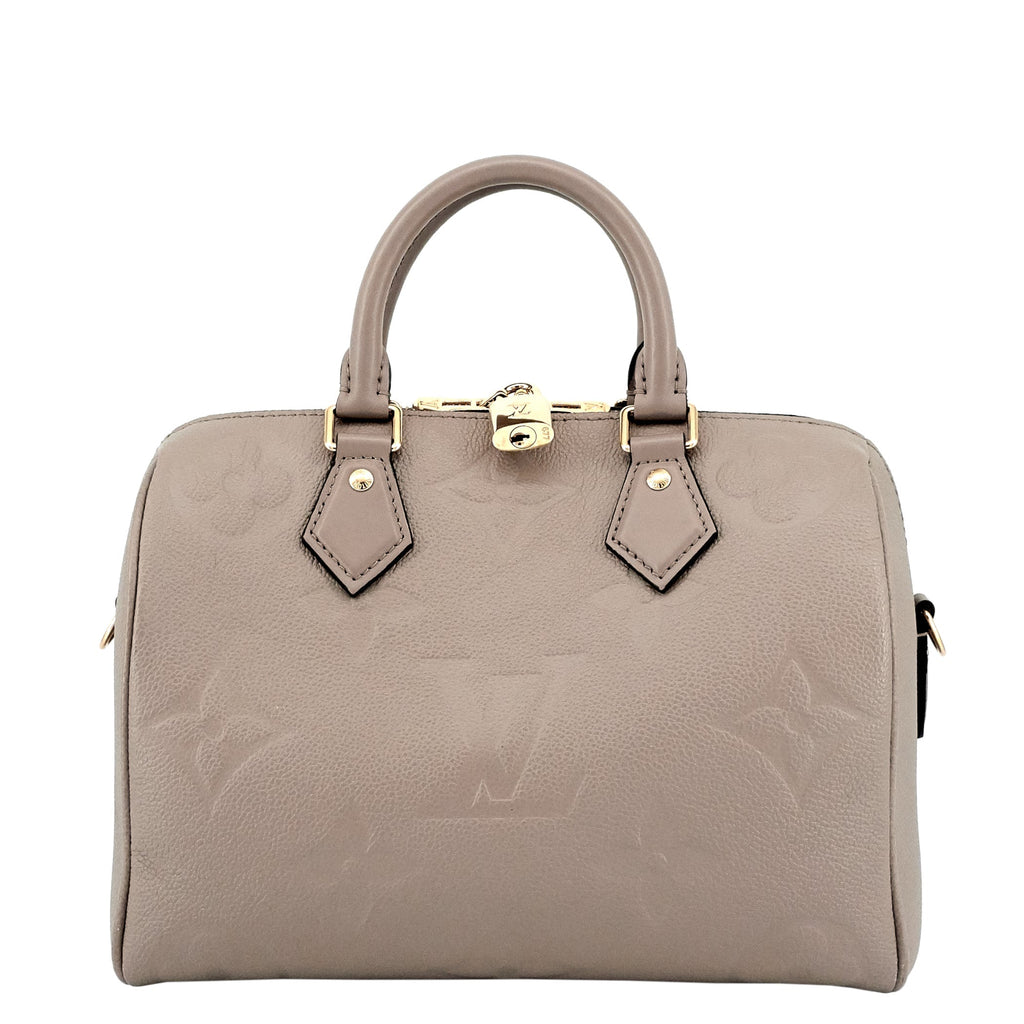 Louis Vuitto Speedy BandouliÃ¨re 25 Giant Empreinte Monogram Leather Bag