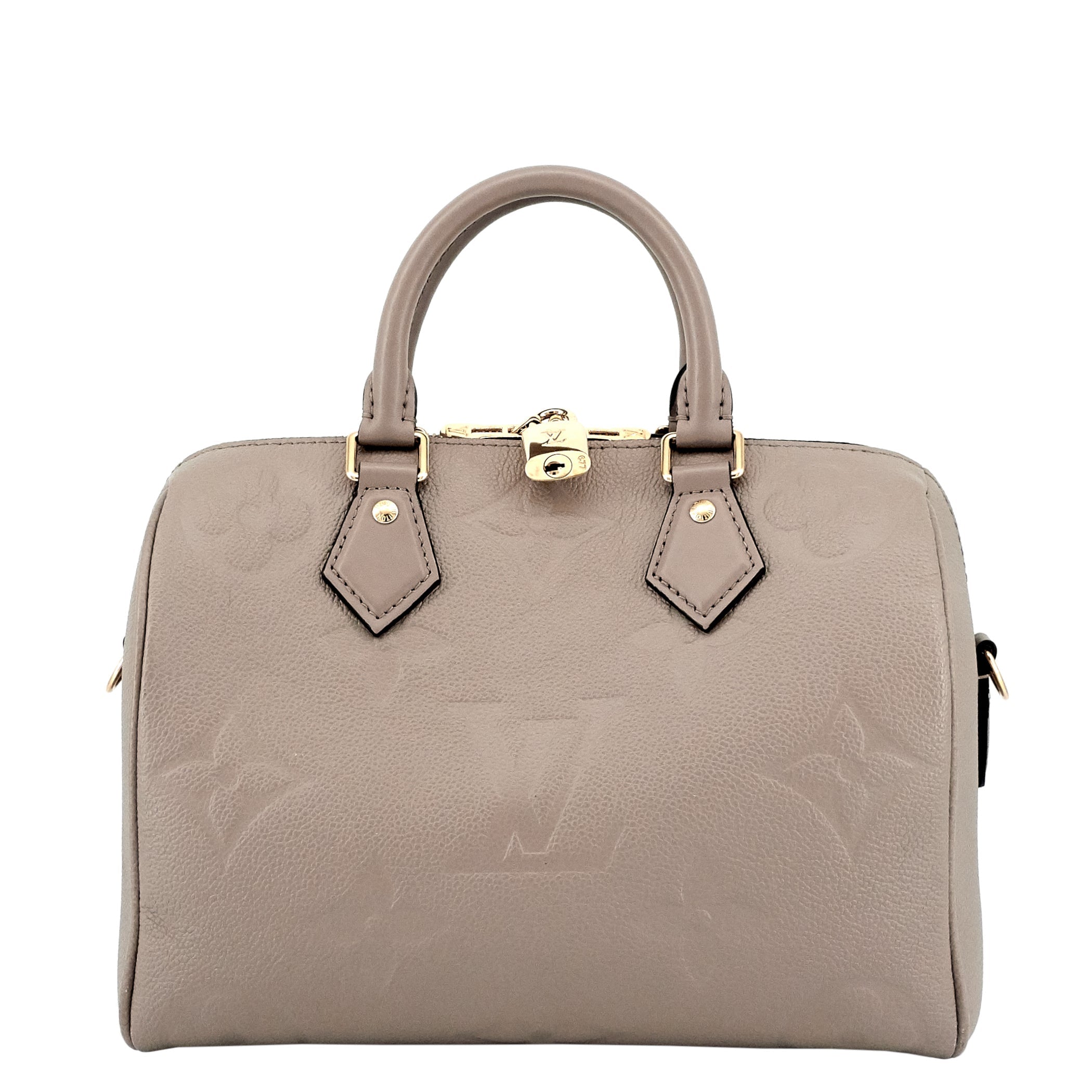 Louis Vuitto Speedy BandouliÃ¨re 25 Giant Empreinte Monogram Leather Bag