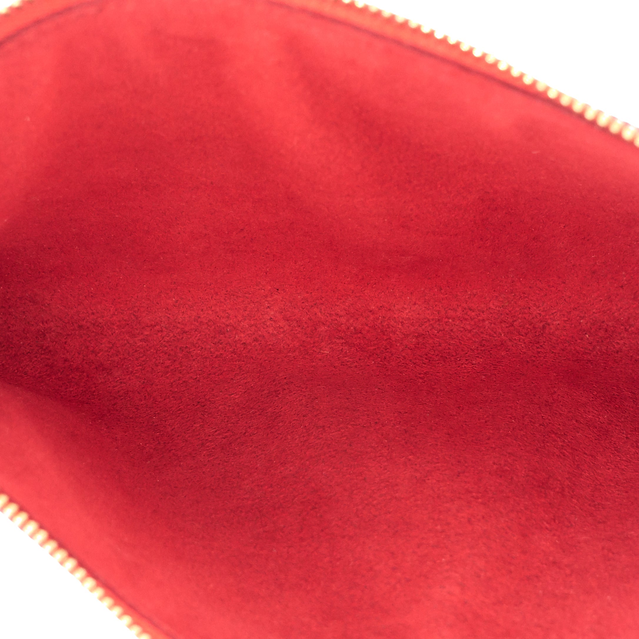 Louis Vuitto Pochette Accessoires Red Epi Leather Bag