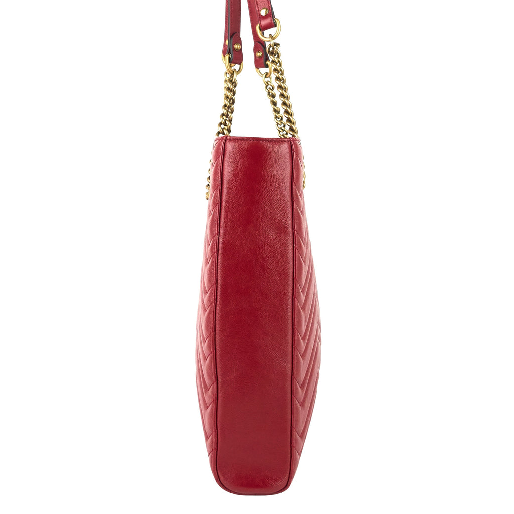 Gucci GG Marmont Medium MatelassÃ© Leather Tote Bag