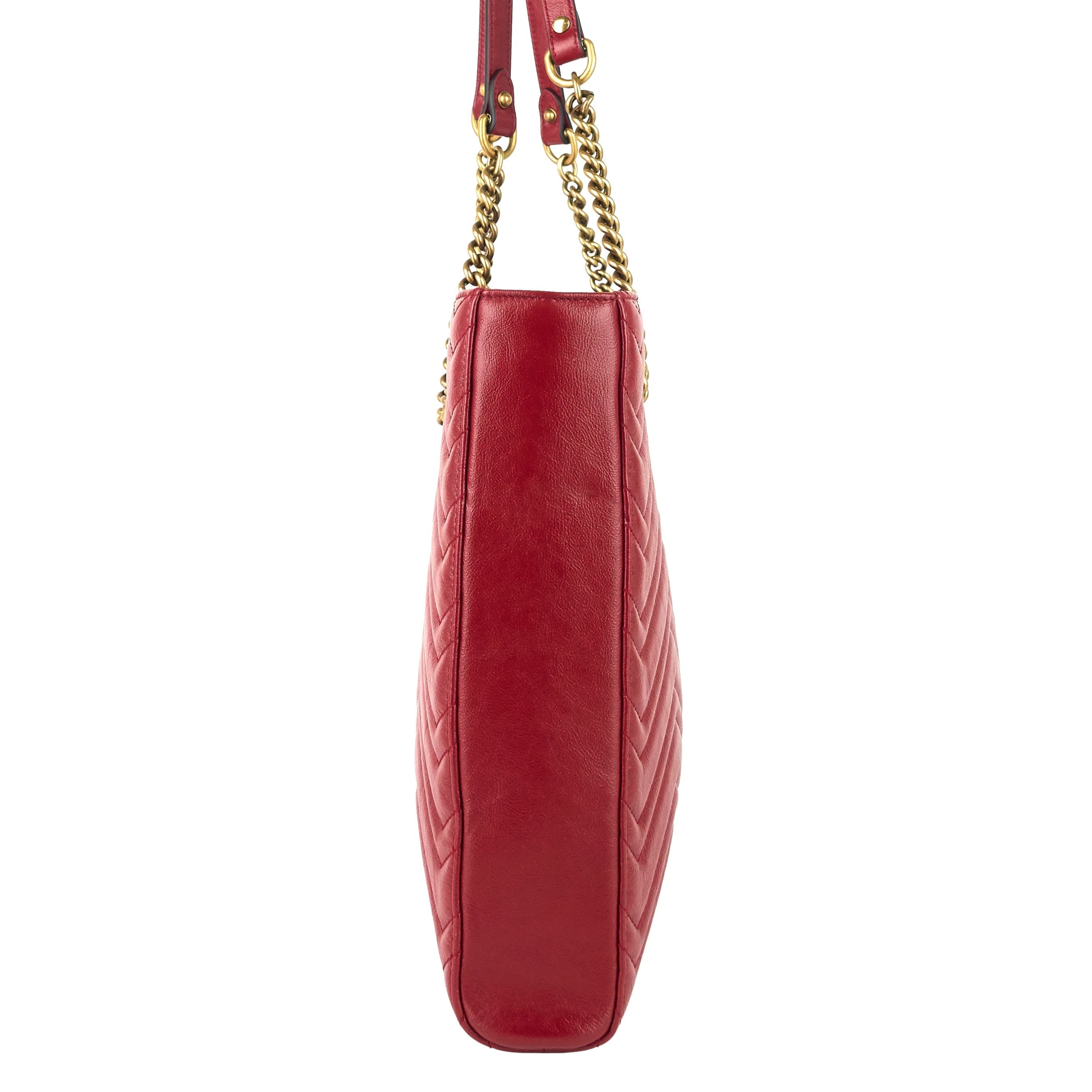 Gucci GG Marmont Medium MatelassÃ© Leather Tote Bag