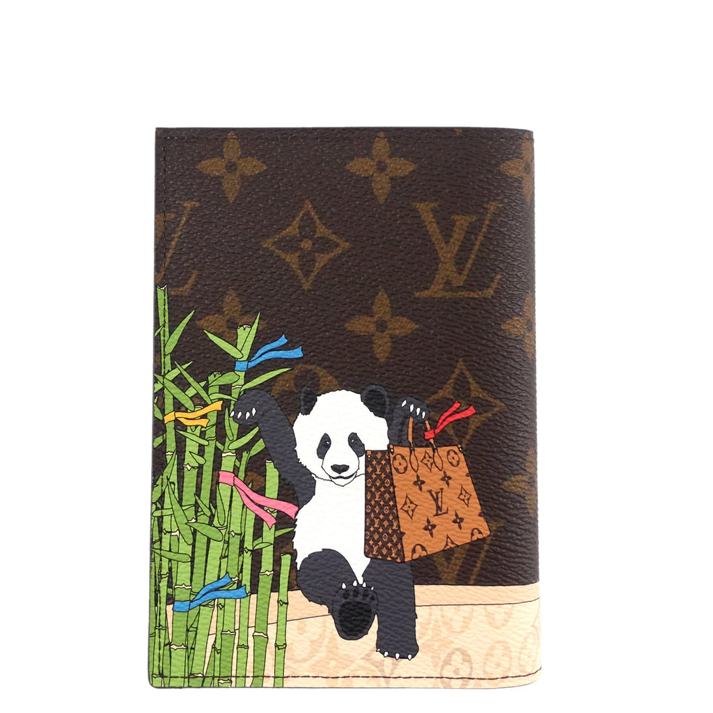 Louis Vuitto 2021 Christmas Animation Monogram Canvas Passport Cover