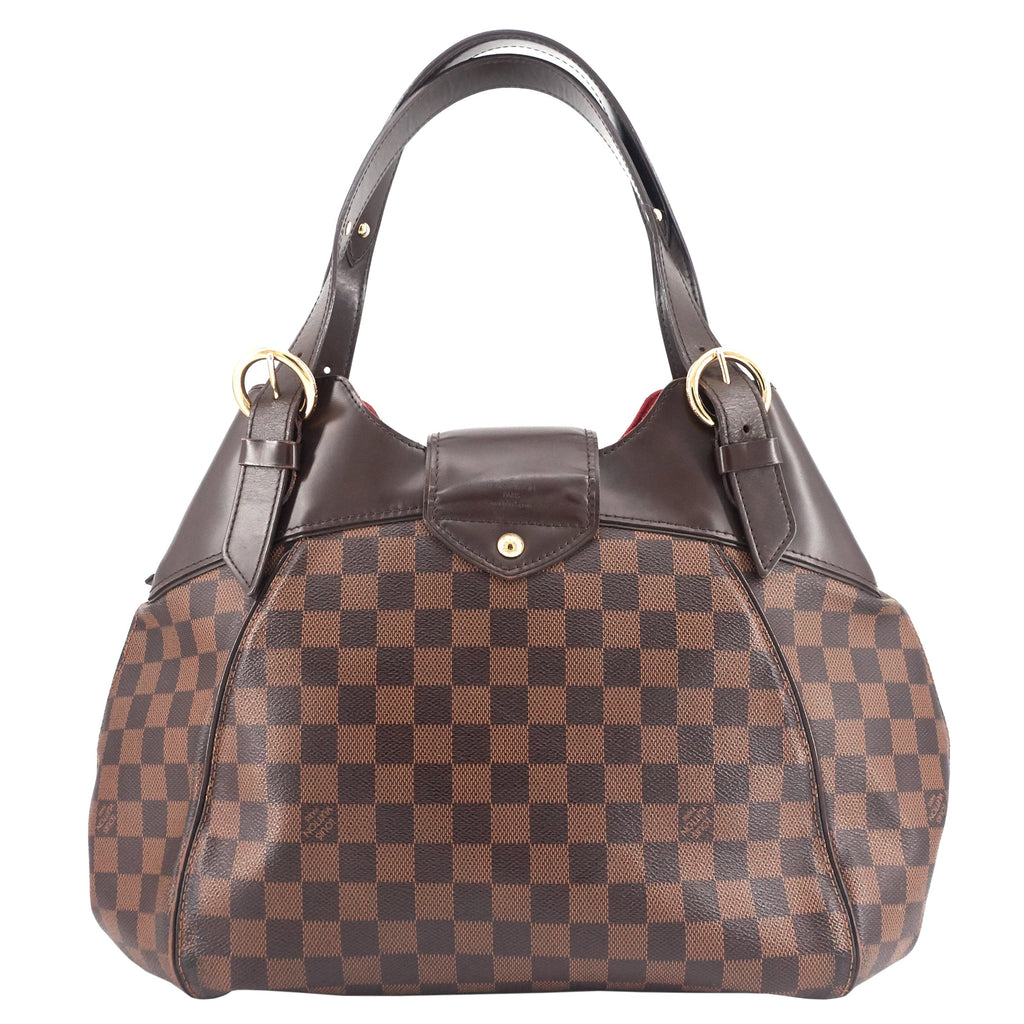 Louis Vuitto Sistina GM Damier Ebene Canvas Bag