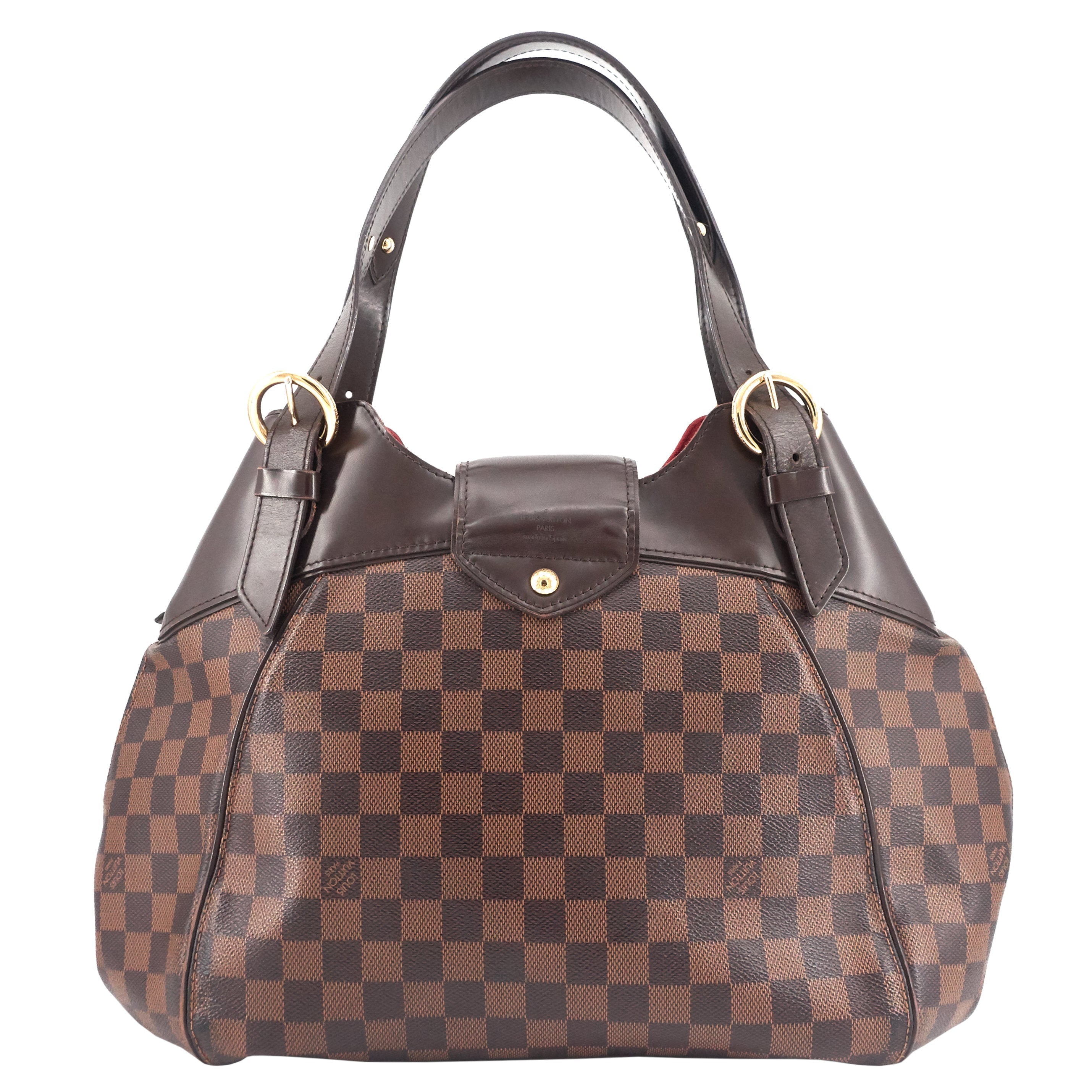 Louis Vuitto Sistina GM Damier Ebene Canvas Bag