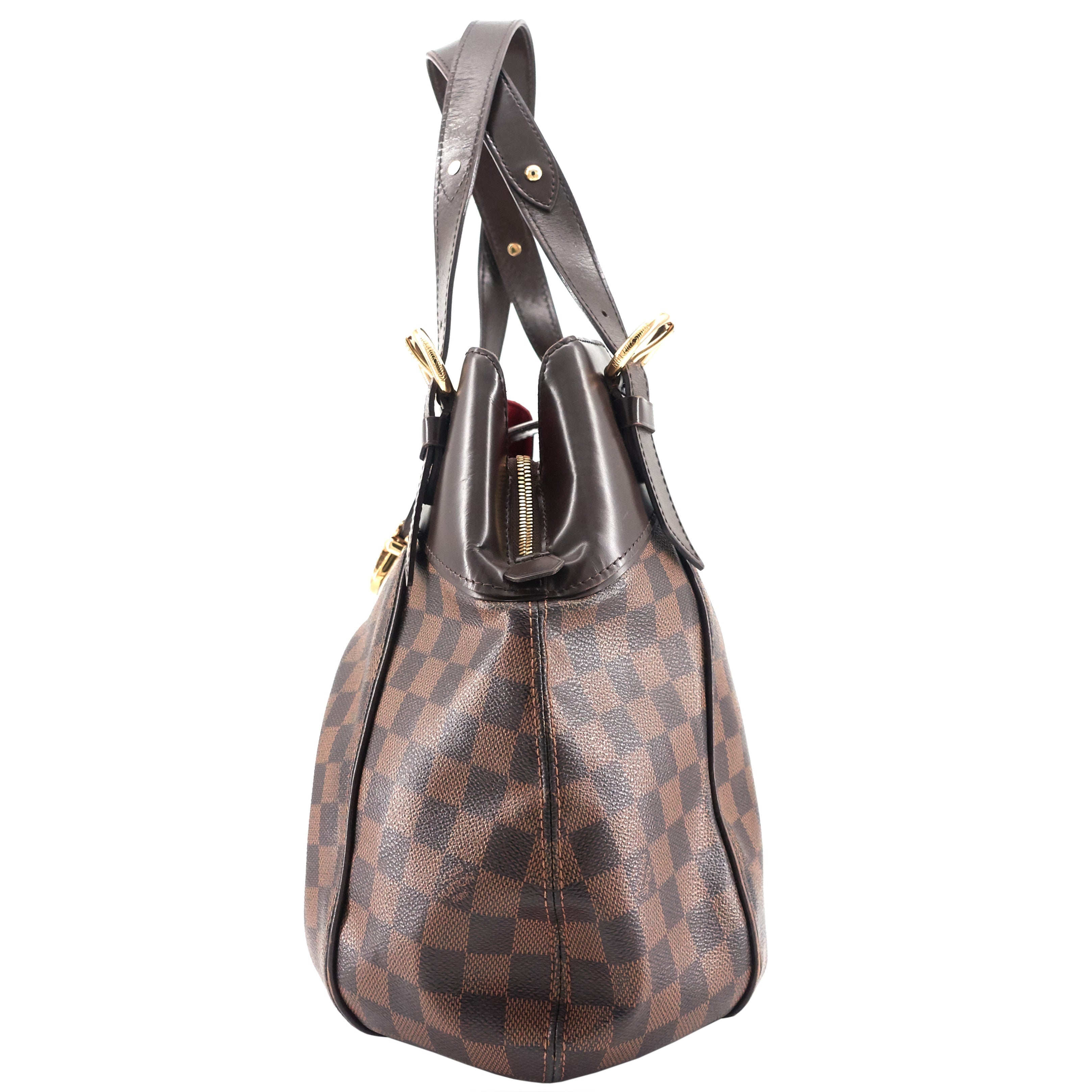 Louis Vuitto Sistina GM Damier Ebene Canvas Bag