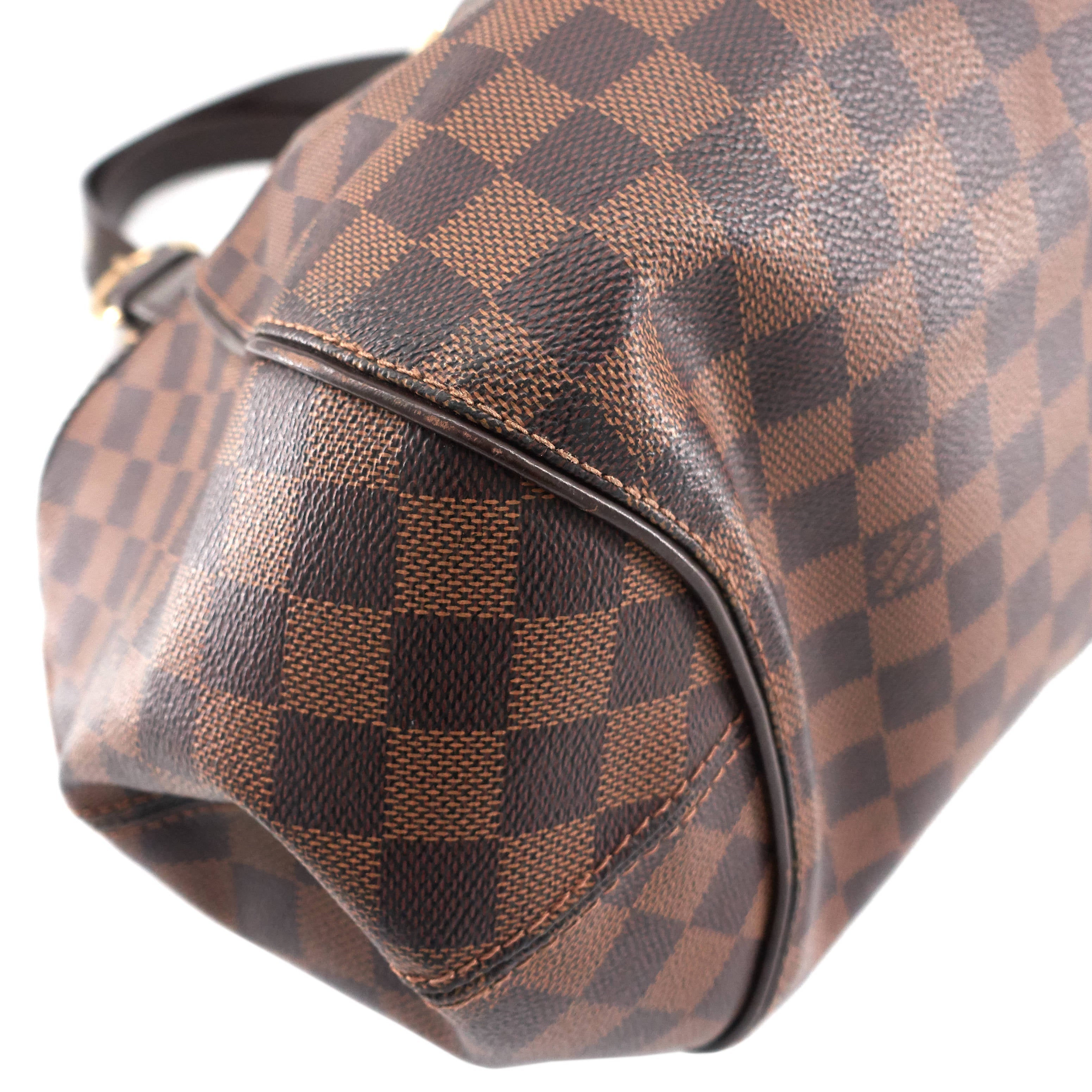Louis Vuitto Sistina GM Damier Ebene Canvas Bag