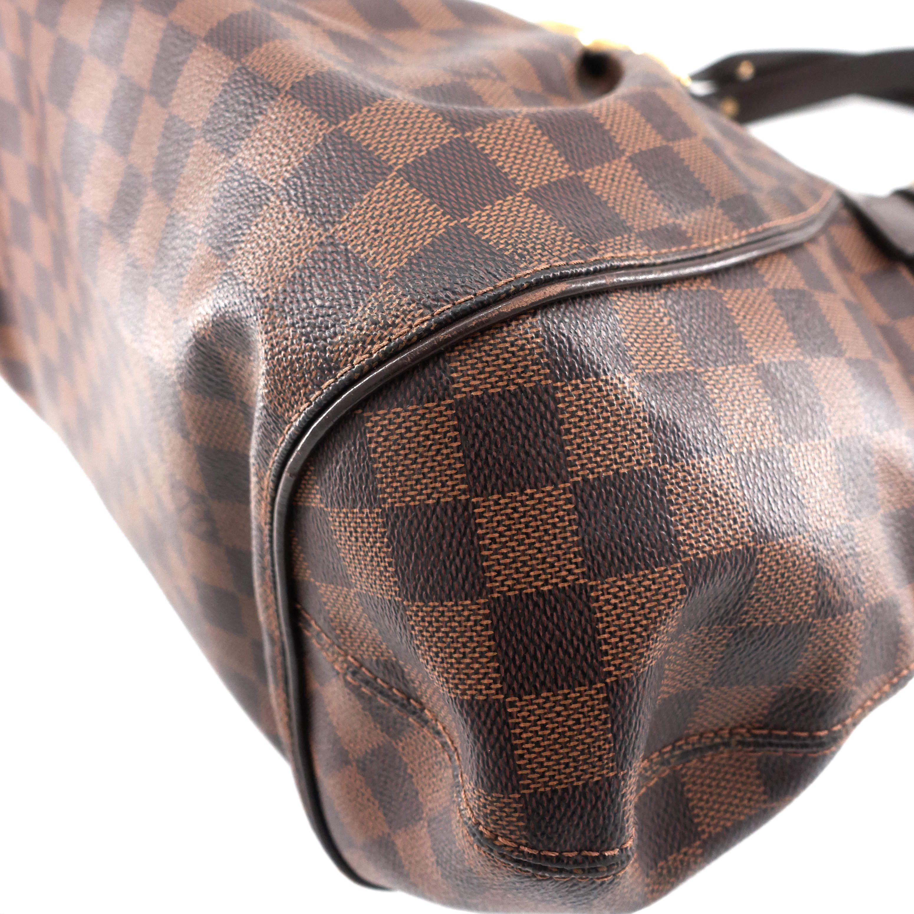 Louis Vuitto Sistina GM Damier Ebene Canvas Bag