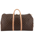 Louis Vuitto Keepall 55 Monogram Canvas Travel Bag