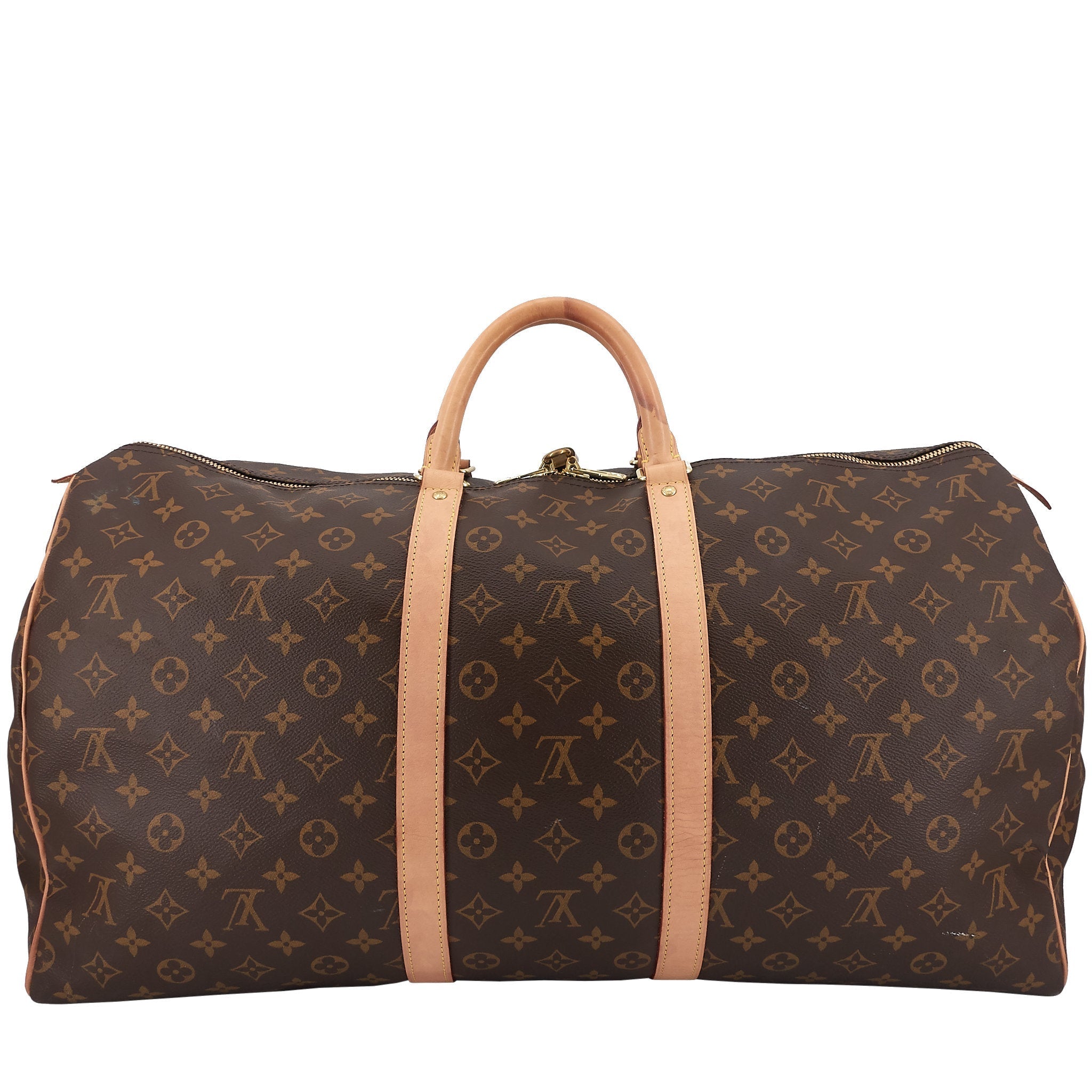 Louis Vuitto Keepall 55 Monogram Canvas Travel Bag