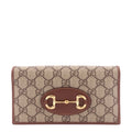 Gucci Horsebit 1955 GG Supreme Canvas Wallet on Chain Bag