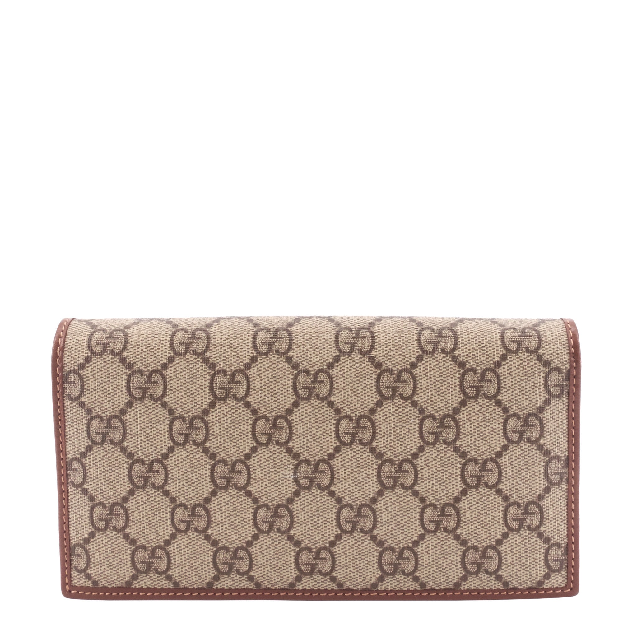 Gucci Horsebit 1955 GG Supreme Canvas Wallet on Chain Bag