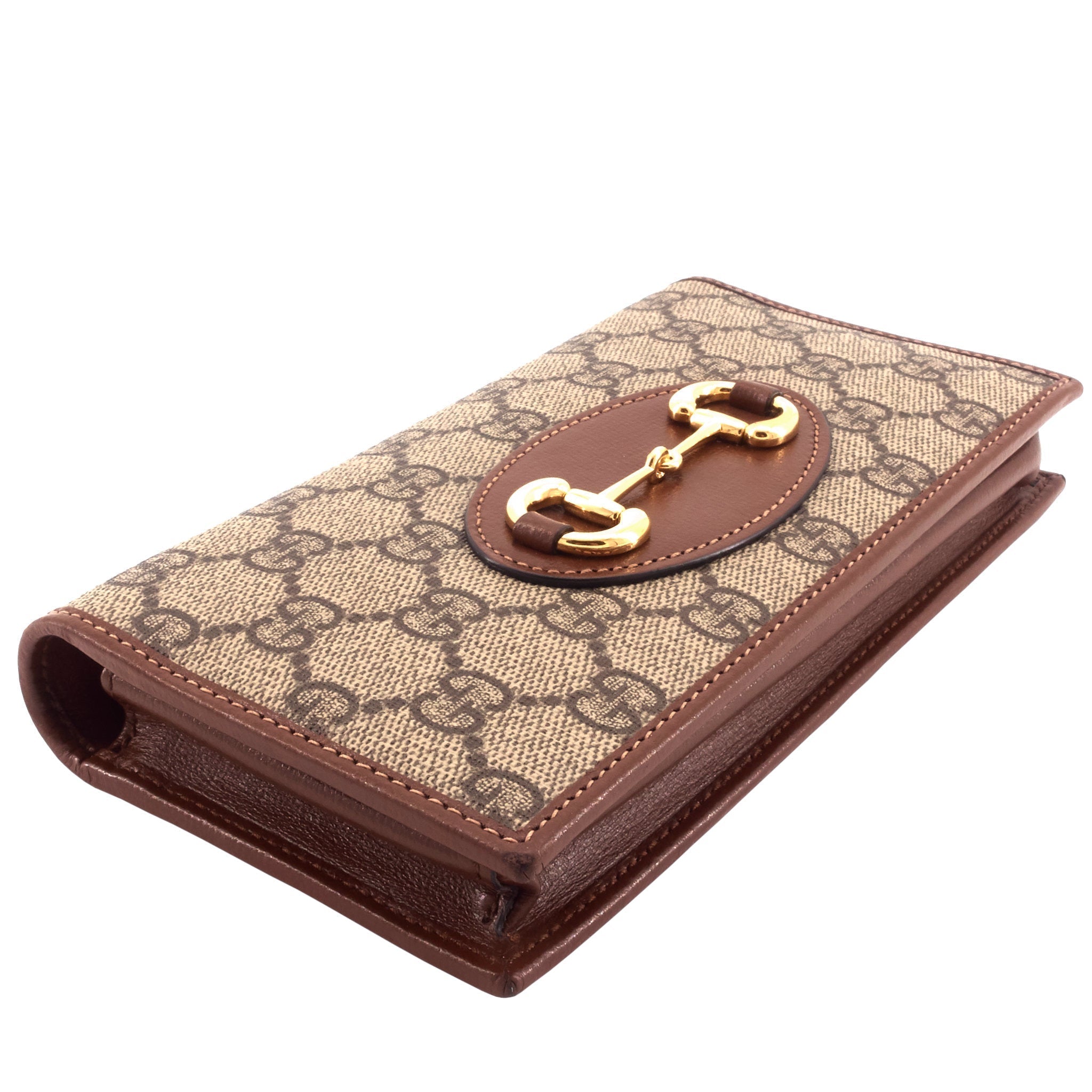Gucci Horsebit 1955 GG Supreme Canvas Wallet on Chain Bag