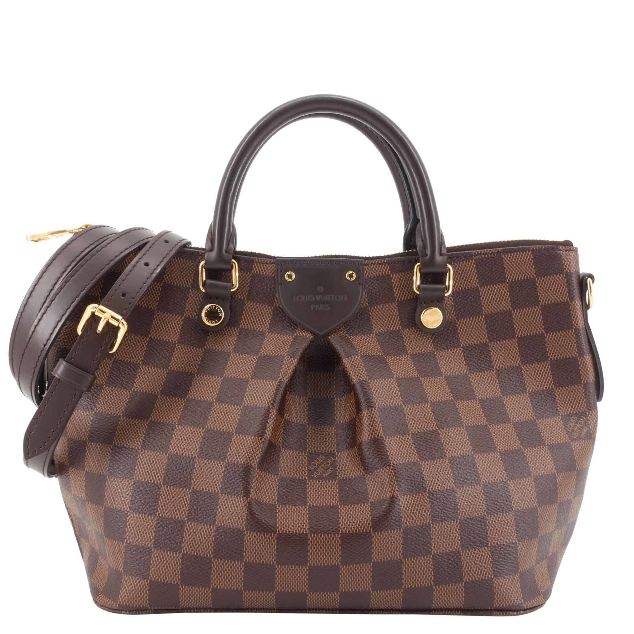 Louis Vuitto Siena PM Damier Ebene Canvas Handbag