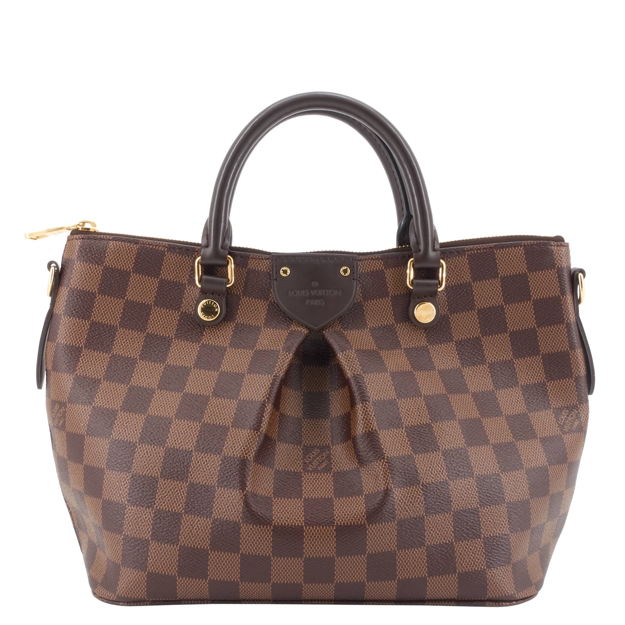 Louis Vuitto Siena PM Damier Ebene Canvas Handbag