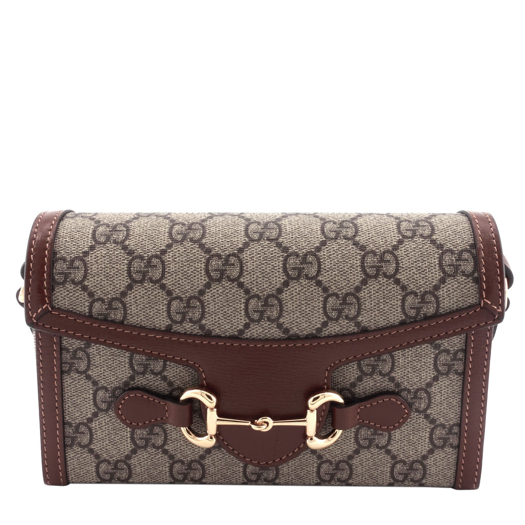 Gucci Horsebit 1955 Coated Canvas Mini Bag