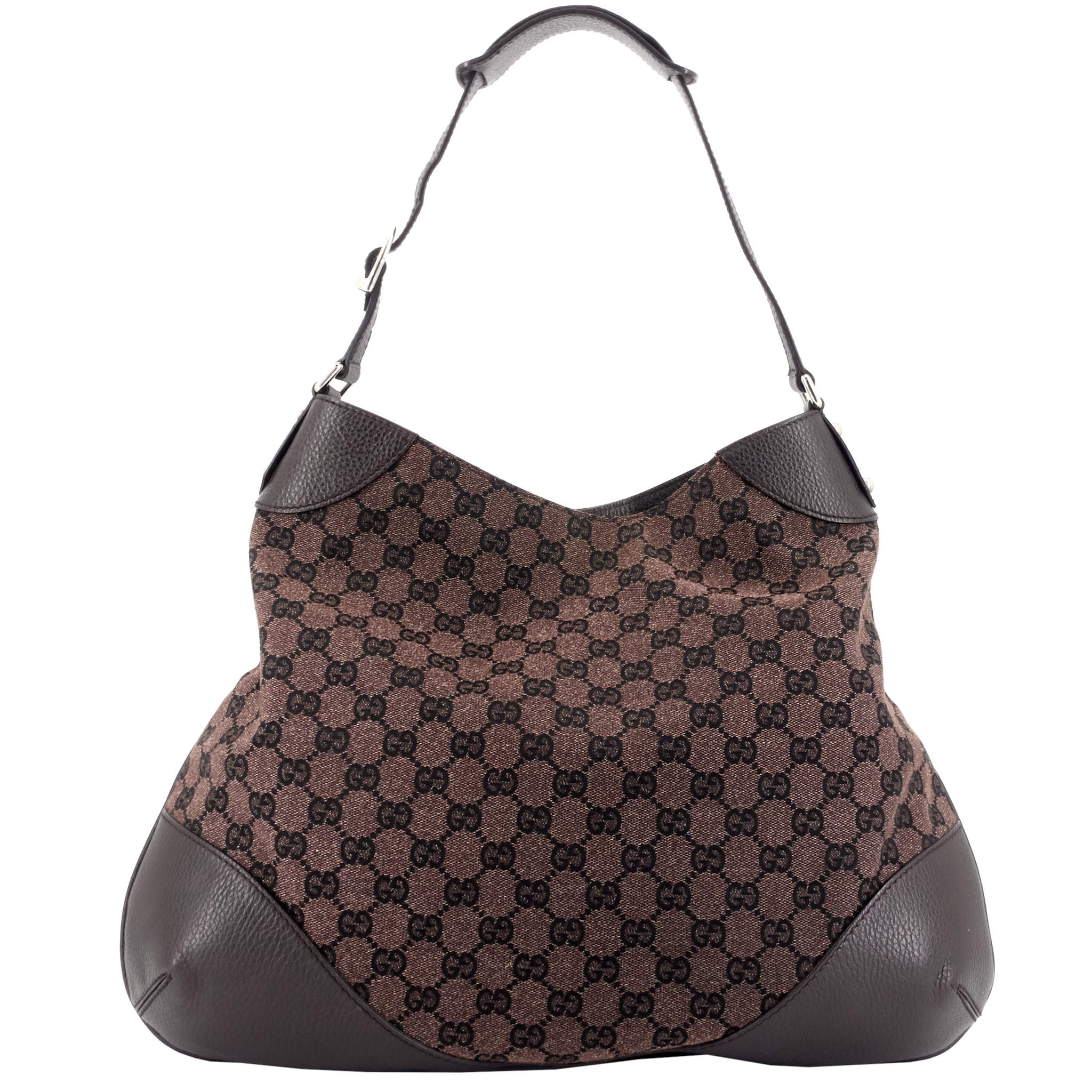 Gucci Brown GG Canvas Hobo Bag