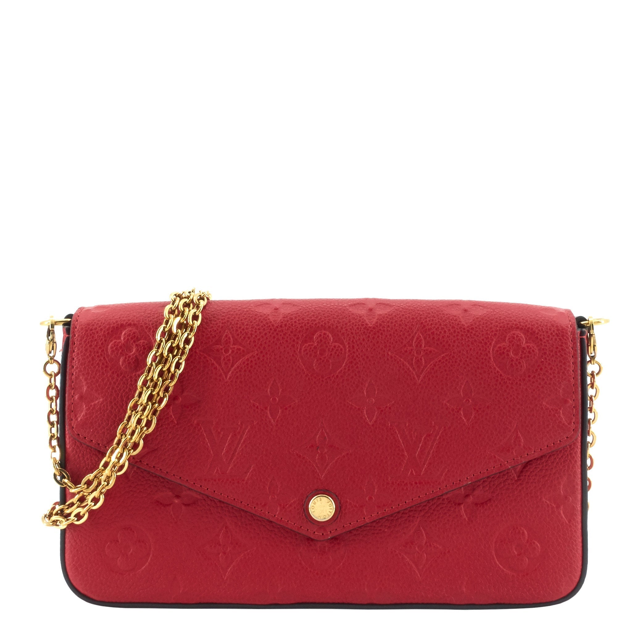 Louis Vuitto FÃ©licie Pochette Monogram Empreinte Leather Bag