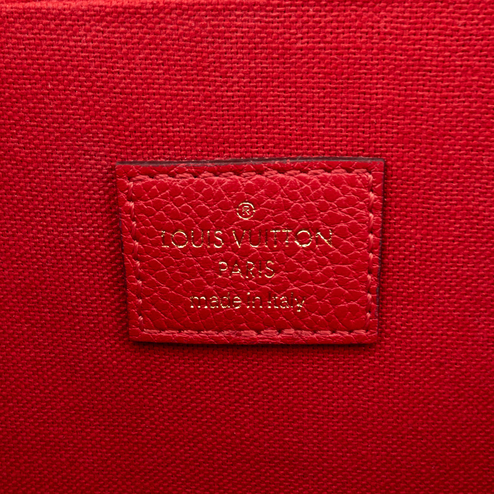 Louis Vuitto FÃ©licie Pochette Monogram Empreinte Leather Bag