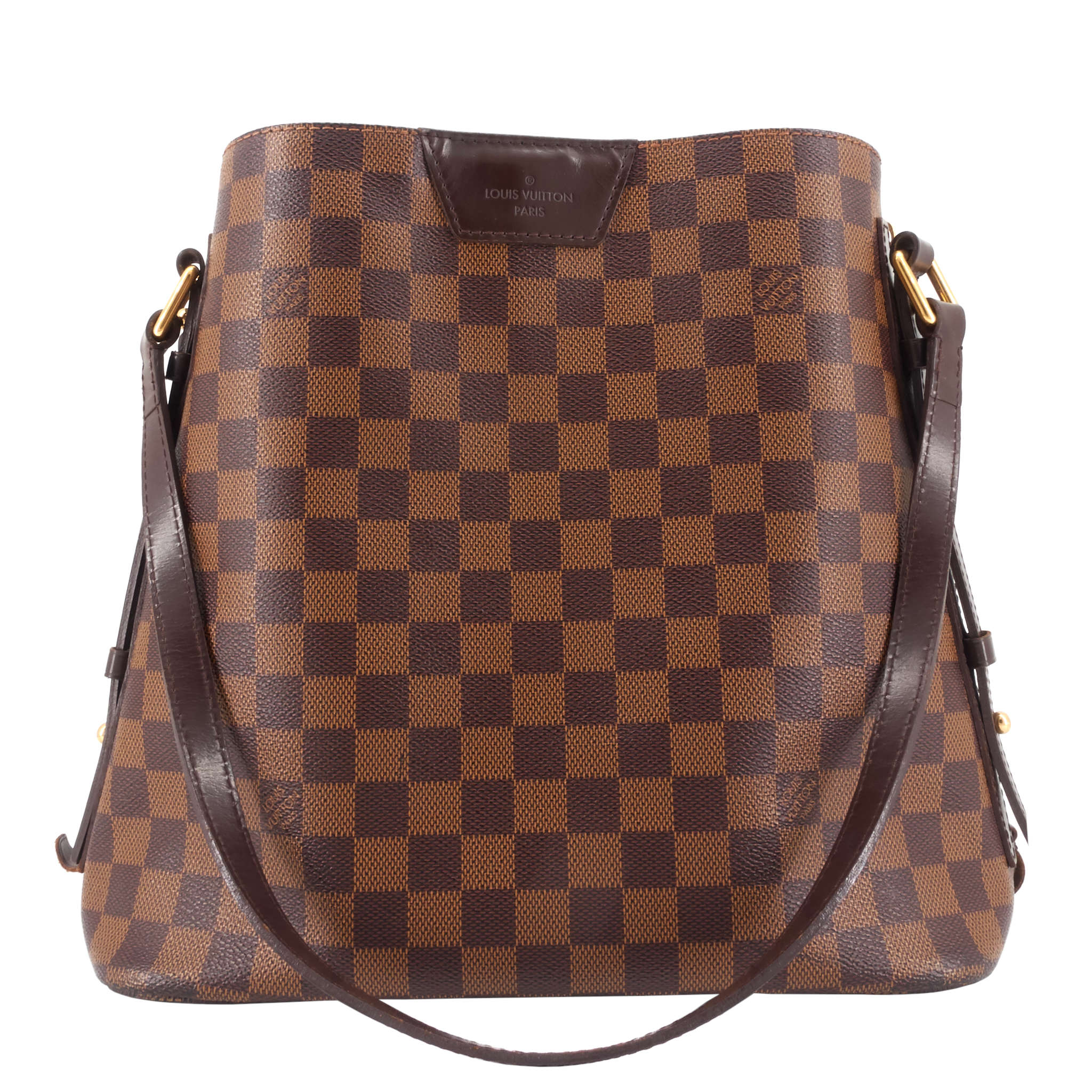 Louis Vuitto Cabas Rivington Damier Ebene Canvas Bag